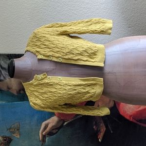 Guinevere short cotton chartreuse/green sweater, medium